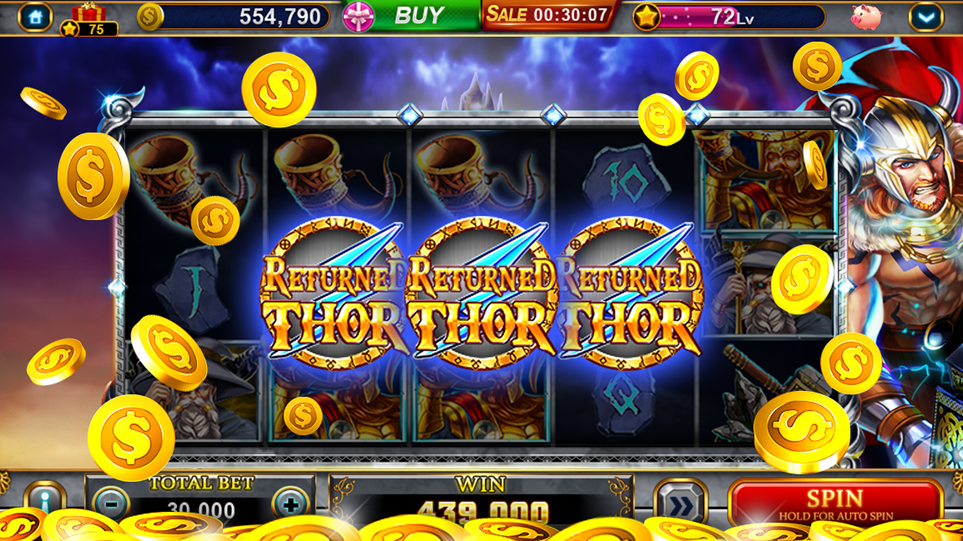 Ảnh chụp màn hình ứng dụng Thabet - Giao diện Slots
